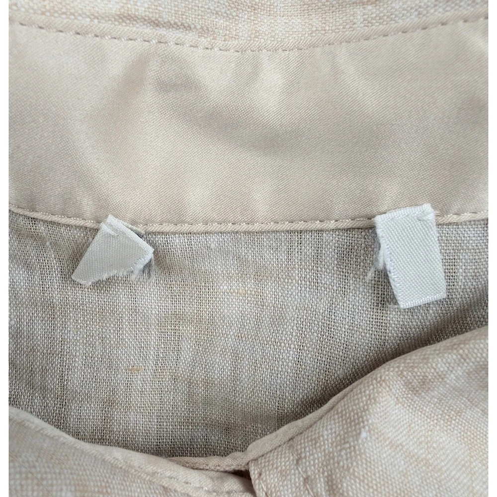 Lafayette 148 Linen Button Up Womens Small Relaxed Quiet Luxury Resort Minimal - Picture 4 of 8